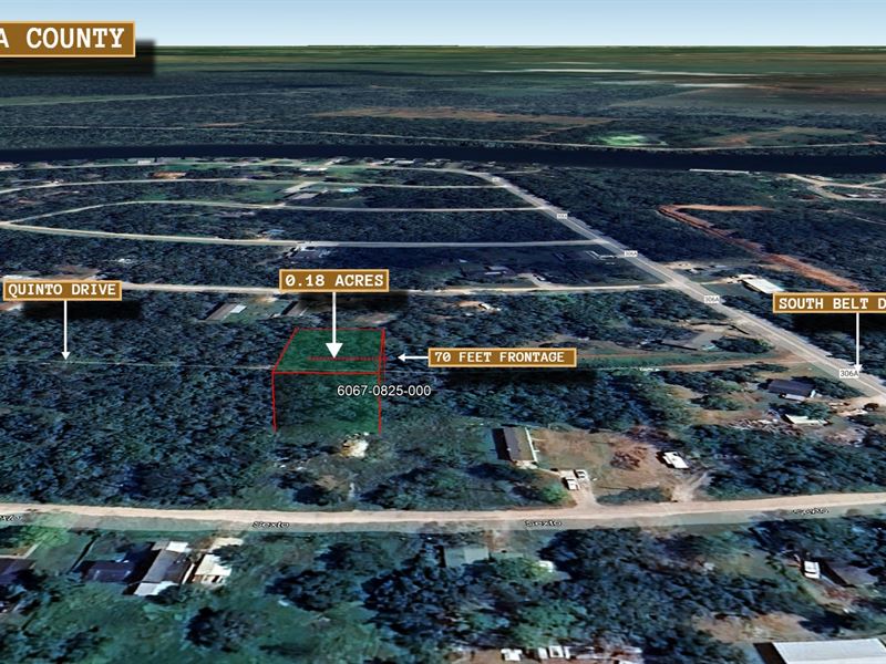 .18 Acre in Brazoria, $250/Month : Brazoria : Brazoria County : Texas