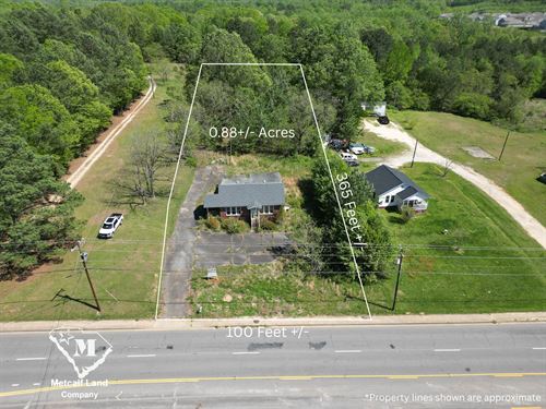 .9 +/- Acre Commercial Tract : Woodruff : Spartanburg County : South Carolina
