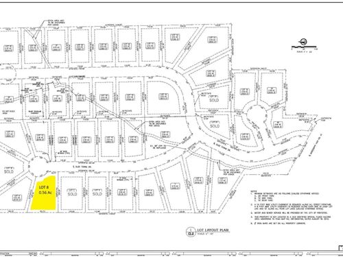 Olde Towne Subdivision Lot 8 : Pontotoc : Mississippi