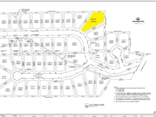 Olde Towne Subdivision Lot 33 : Pontotoc : Mississippi