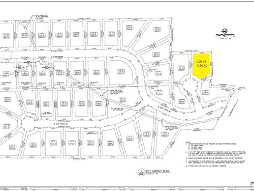 Olde Towne Subdivision Lot 39 : Pontotoc : Mississippi