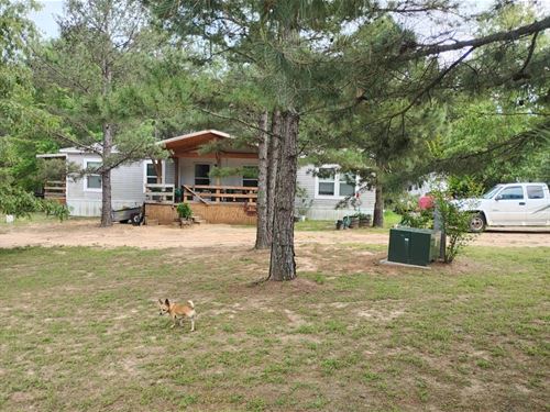 Beautiful Mfd Home On 2.5 Wooded Ac : Antlers : Pushmataha County : Oklahoma