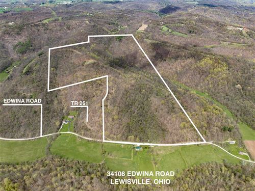 Edwina Rd, 134 Acres, Monroe Coun : Lewisville : Monroe County : Ohio