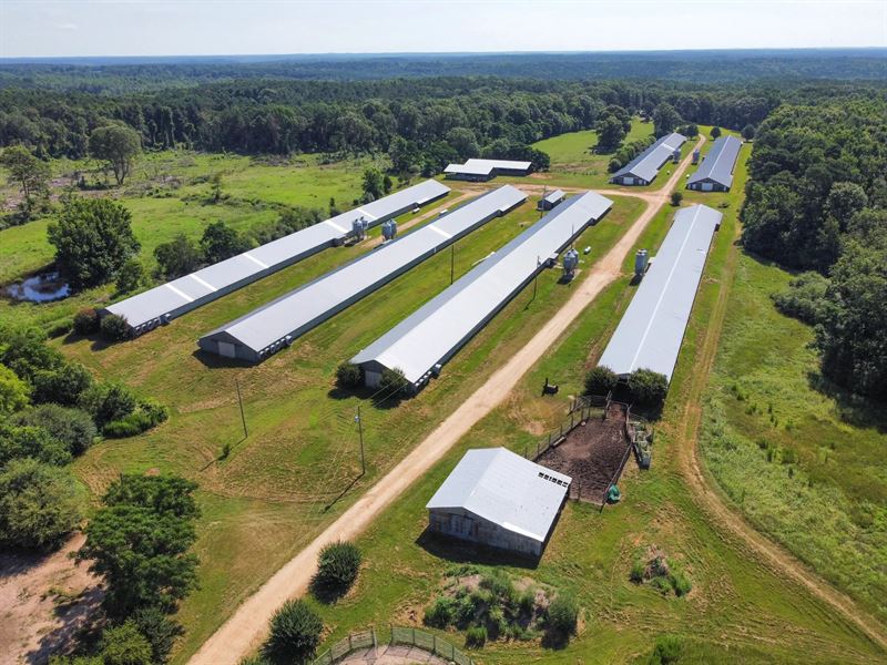 Poultry Farm for Sale in Dubach, LA : Dubach : Lincoln Parish : Louisiana