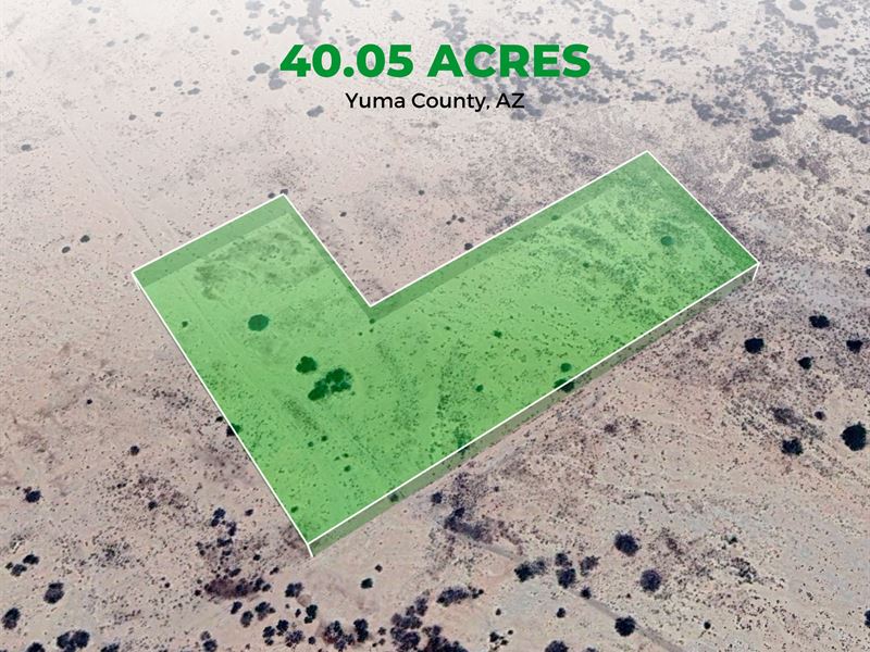 40.05 Acres in Yuma County, AZ : Arizona City : Yuma County : Arizona