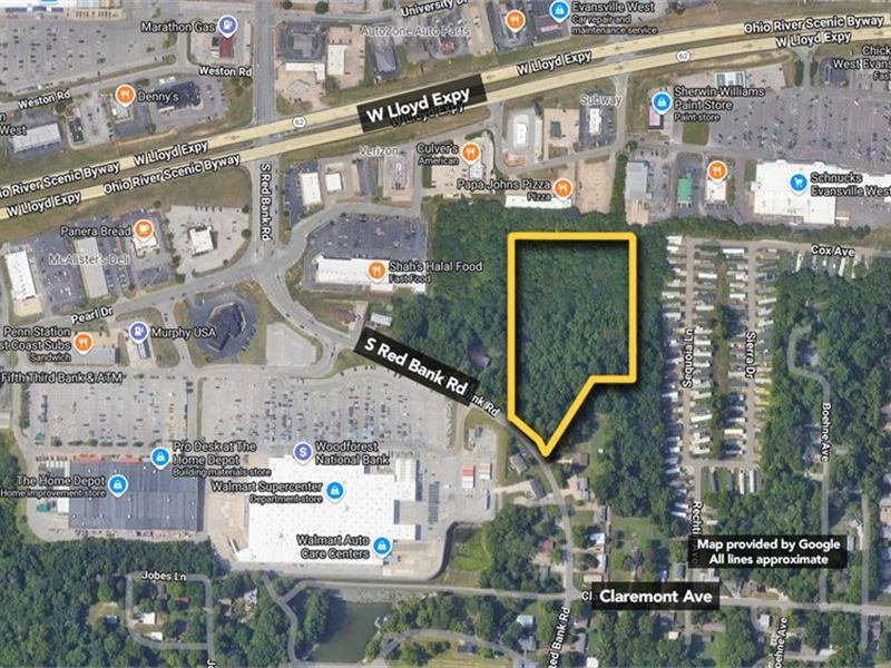5.58 Ac in Evansville : Evansville : Vanderburgh County : Indiana