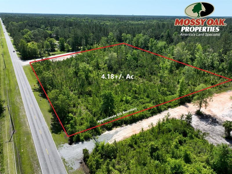 4.18 Ac Land for Sale in Kingsla : Kingsland : Camden County : Georgia