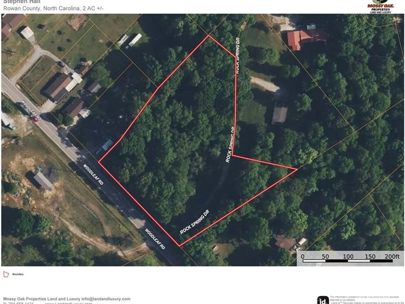 2.15Ac, Rock Springs Drive Sal : Salisbury : Rowan County : North Carolina