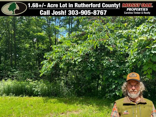 1.68 Acre Lot in Union Mills : Union Mills : Rutherford County : North Carolina