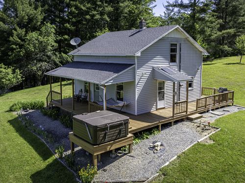 Home and 29.89 Acres, Views : Troutdale : Grayson County : Virginia