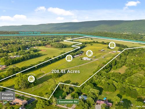 Stunning 208.4 Acre Farm : Whitwell : Marion County : Tennessee