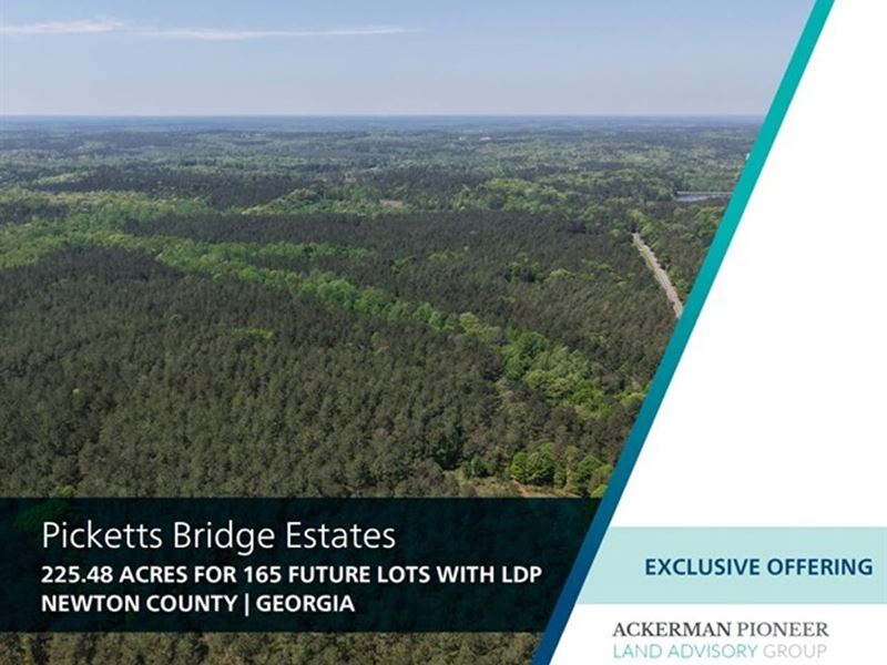 225.48 Acres, Picketts Bridge Esta : Covington : Newton County : Georgia