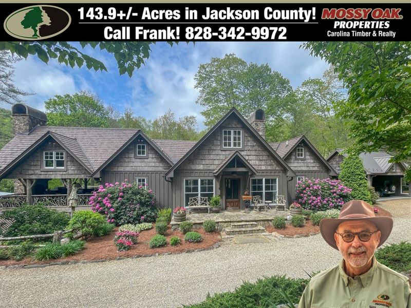 Amazing 143 Acres Estate in : Cullowhee : Jackson County : North Carolina