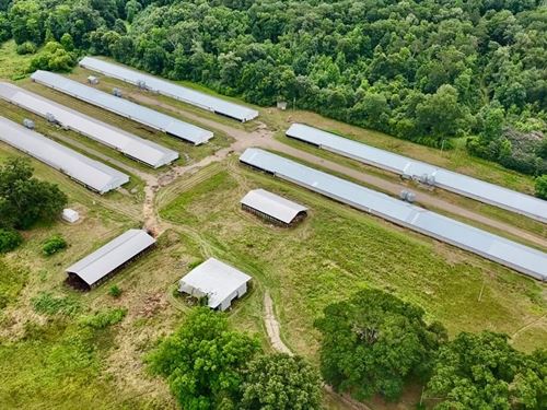 6 House Broiler Poultry Farm in Rus : Ruston : Jackson Parish : Louisiana