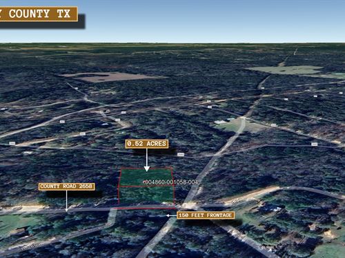 .52 Acre in Cleveland, $400/Mo : Cleveland : Liberty County : Texas