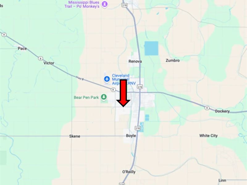Home in Bolivar County At 1103 N : Cleveland : Bolivar County : Mississippi