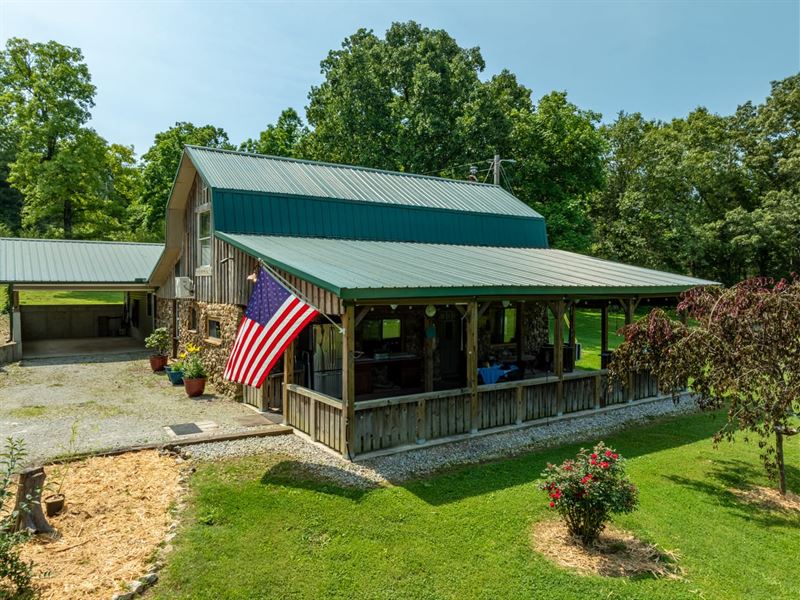 2400 Sq Ft Home, 25 Acres : Franklin : Izard County : Arkansas