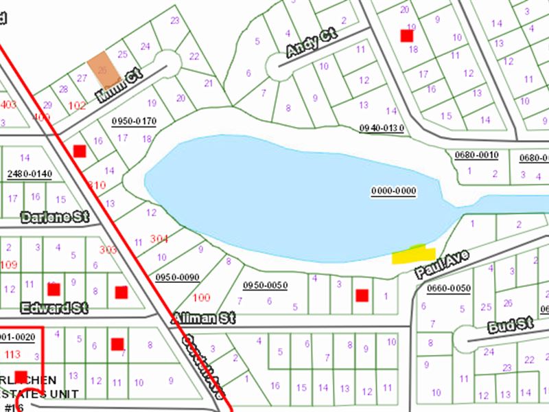 Buildable Lot, Interlachen Lakes : Interlachen : Putnam County : Florida