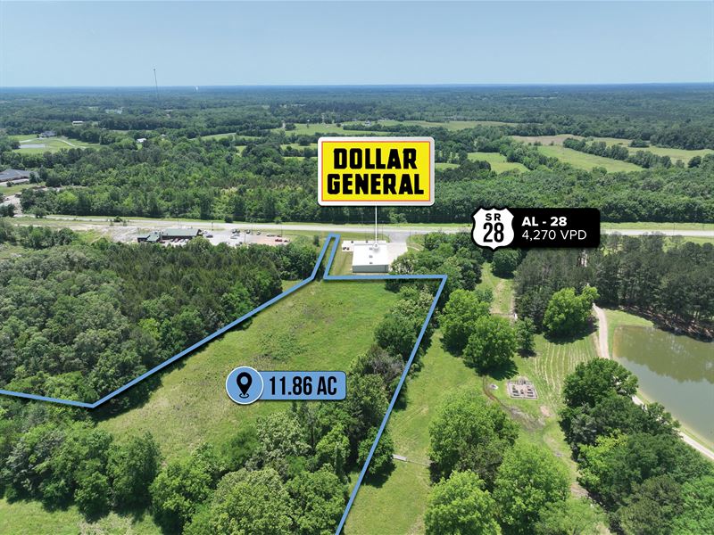 11.86 Ac Parcel, Dollar General Adj : Livingston : Sumter County : Alabama
