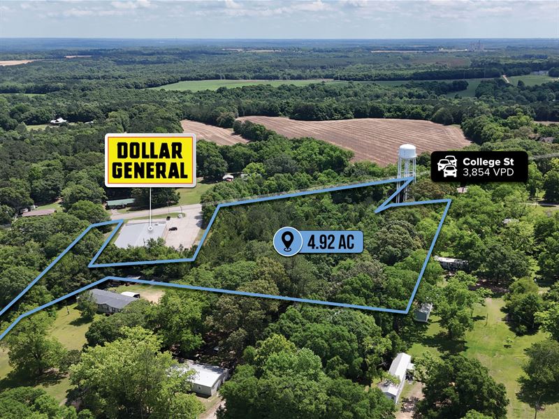 4.92 Ac Parcel, Dollar General Adj : Newton : Dale County : Alabama