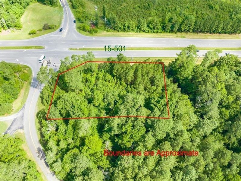 Corner Lot Off US Hwy 15/501 : Pittsboro : Chatham County : North Carolina