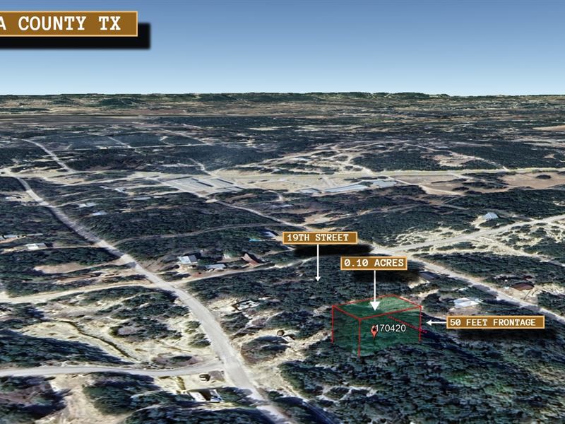 .1 Acre in Lakehills $400 a Month : Lakehills : Bandera County : Texas