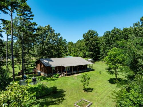 Secluded Log Home on 20 Acres WI : Cave City : Sharp County : Arkansas