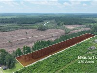 Wooded 3.69 Ac Near Pamlico River : Blounts Creek : Beaufort County : North Carolina