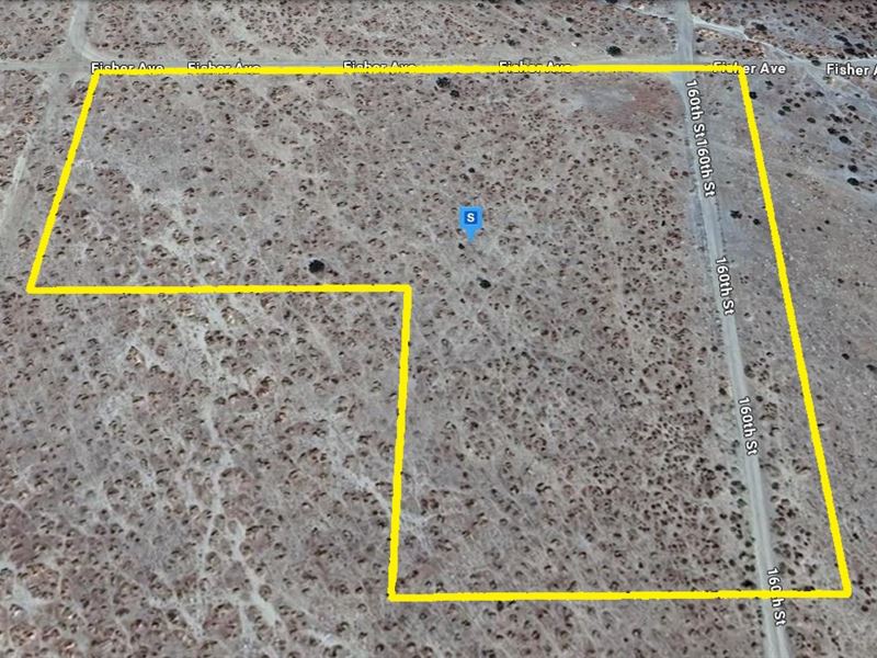 Corner Land for $1,303.34 Down : Rosamond : Kern County : California