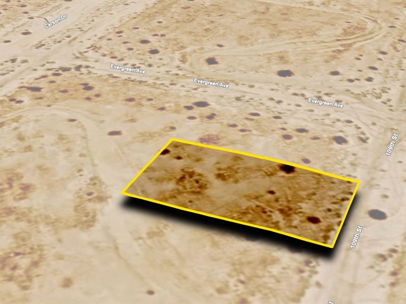 Relaxing & Scenic Lot, $419.37 Down : California City : Kern County : California