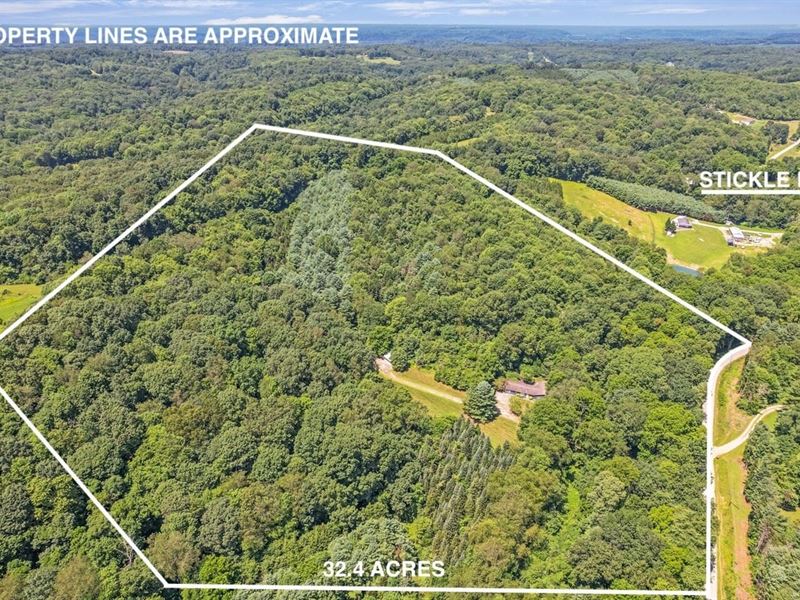 Stickle Rd, 32 Acres : Saint Louisville : Licking County : Ohio