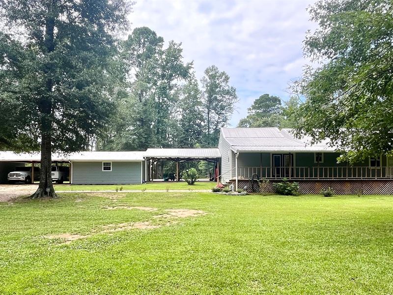 Home On 9.14 Acres in McComb, MS : McComb : Pike County : Mississippi
