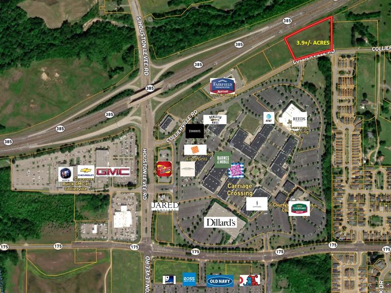 Commercial Dev Land Auction : Collierville : Shelby County : Tennessee