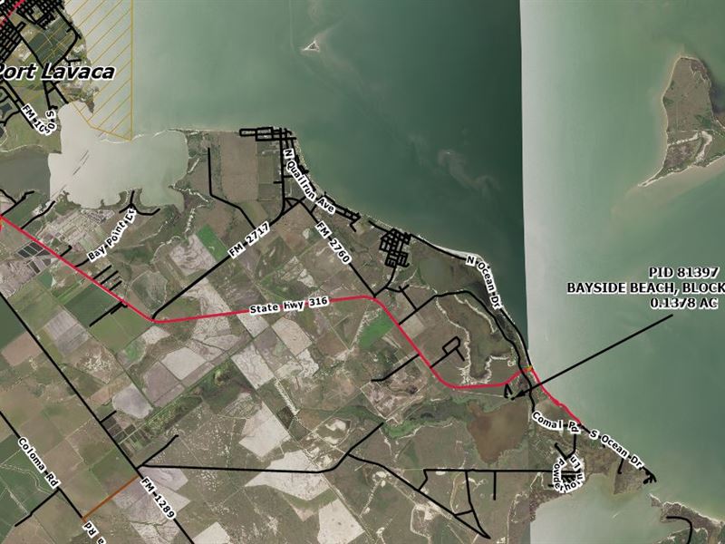 Ocean-View Lot, Only $199/ Month : Magnolia : Calhoun County : Texas