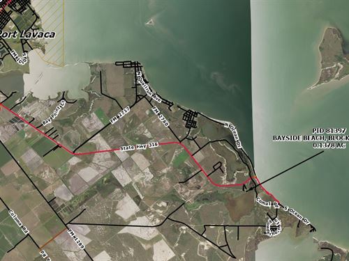 Ocean-View Lot, Only $199/ Month : Magnolia : Calhoun County : Texas