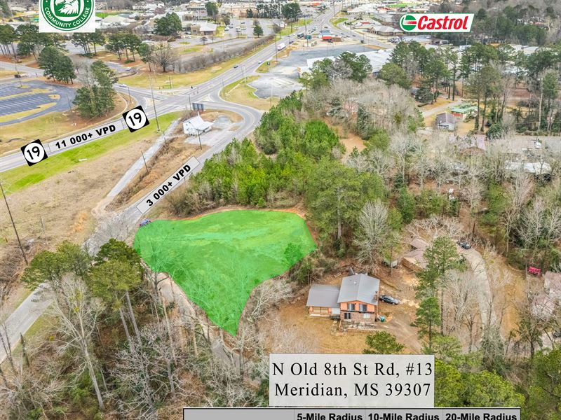 $1 Auction, Land Adj to College : Meridian : Lauderdale County : Mississippi