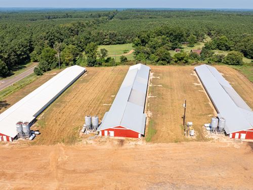 Turnkey 13 Acre Poultry Farm, NE TX : Linden : Cass County : Texas