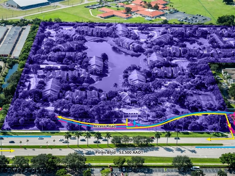 Receivership Sale 25 Acre Buildable : Pembroke Pines : Broward County : Florida