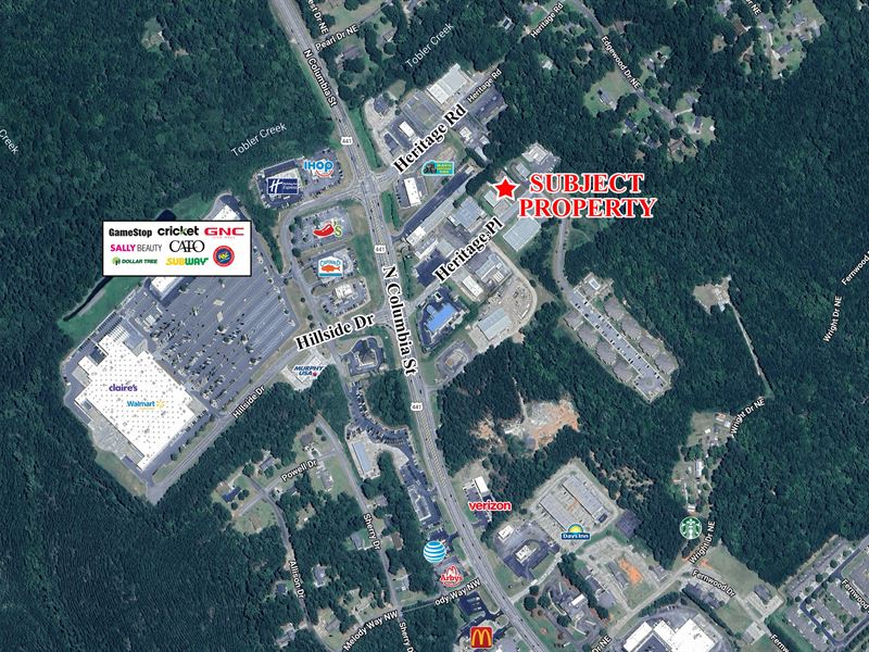 .43 AC Commercial Lot for Sale : Milledgeville : Baldwin County : Georgia