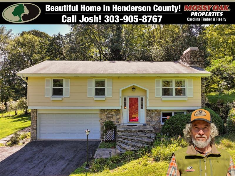 Serene Mills River Retreat on Nearl : Mills River : Henderson County : North Carolina