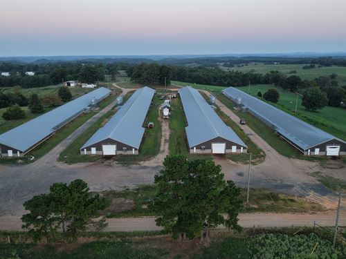 40 Acre Poultry Farm In Sevier Coun : Gillham : Sevier County : Arkansas