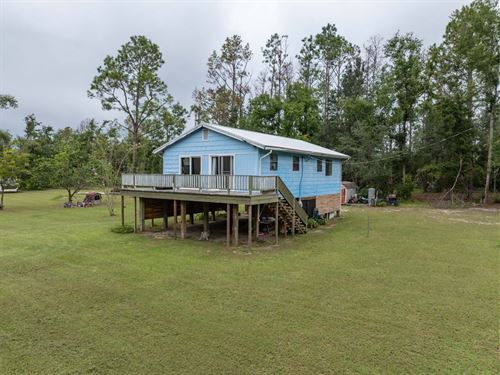 Stilt Style Home on 2 Acres : Jasper : Hamilton County : Florida
