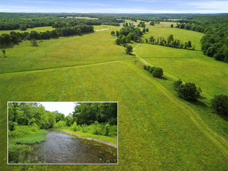 Howell County Ranch, Live Water : West Plains : Howell County : Missouri