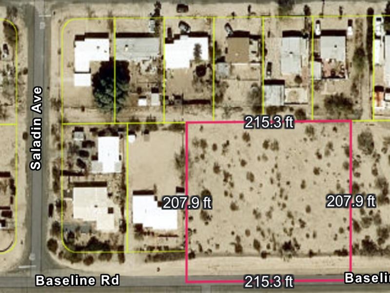 1.03 Acre Home Build Lot. 29 Palms : Twenty : San Bernardino County : California
