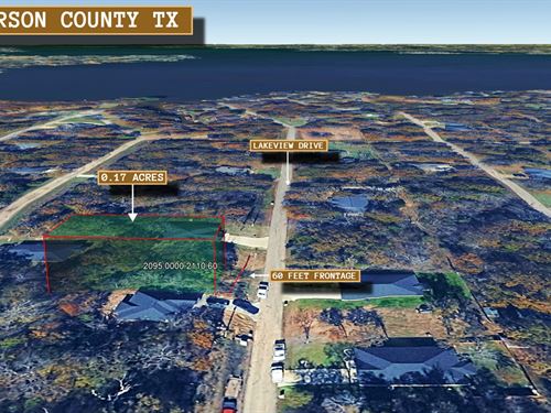 .17 Acre in Trinidad, $375/Mo : Trinidad : Henderson County : Texas