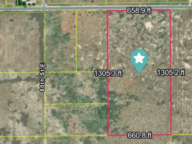 20 Acres, E Lancaster, Paved Road : Lancaster : Los Angeles County : California