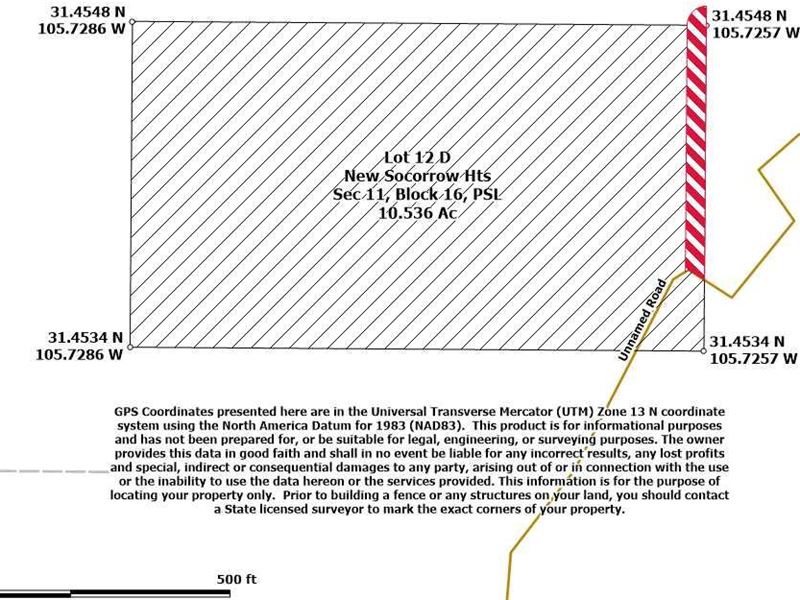 Eye-Catching 10.5-Acre Parcel El : Fort Hancock : Hudspeth County : Texas