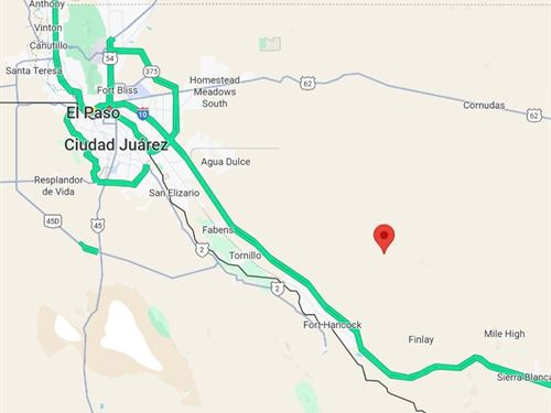 Outstanding 10.5-Acre Parcel El : Fort Hancock : Hudspeth County : Texas