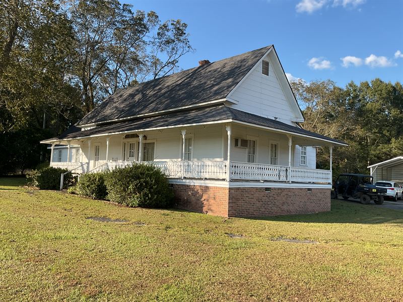 Chapel Hill Road House and 4 Acres : Rutledge : Crenshaw County : Alabama
