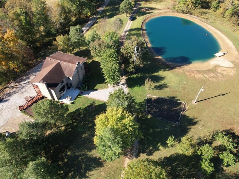 Home, Pond, 11 Acres, Brownstown : Brownstown : Jackson County : Indiana